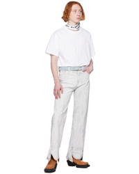 Y/Project White Triple Collar T Shirt