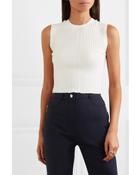 Dion Lee Cropped Ribbed Knit Tank