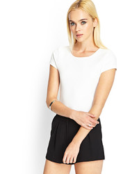 Forever 21 Textured Knit Crop Top