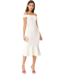 JONATHAN SIMKHAI Diamond Texture Trumpet Knit Dress