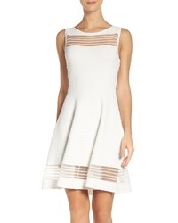 French Connection Tobey Crepe Fit Flare Dress