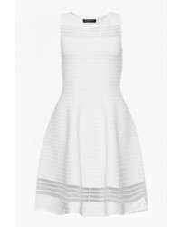 French Connection Tobey Crepe Knit Mini Flared Dress
