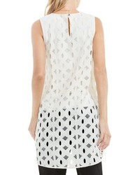 Vince Camuto Highlow Cable Lace Top