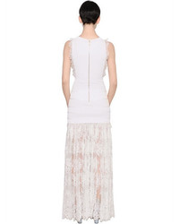 Elie Saab Lace And Knit Dress