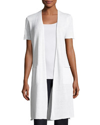 Eileen Fisher Organic Linen Knit Long Cardigan Plus Size