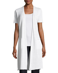 Eileen Fisher Organic Linen Knit Long Cardigan Plus Size