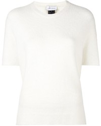 White Knit Mohair T-shirt