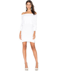 Central Park West Modena Off Shoulder Sweater In White
