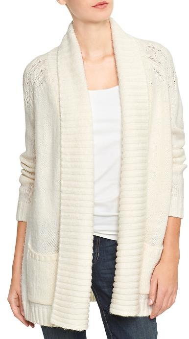 Gap Factory Cable Knit Open Front Shawl Cardigan | Where to buy ...