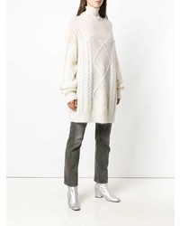 Maison Margiela Sheer Cable Knit Sweater