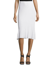 Theory Jurilo Prosecco Ribbed Knit Pencil Skirt