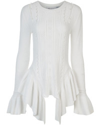 Alice McCall White Knitted Peggy Sue Top