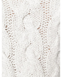N.Peal Cable Knit Poncho