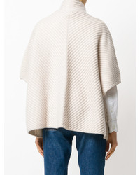 N.Peal Knit High Neck Poncho