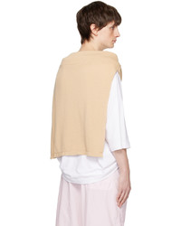 Lemaire Beige Sweater Style Scarf