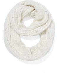 Lurex Cable Knit Infinity Scarf
