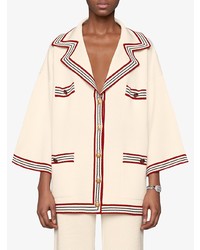Gucci Silk Cotton Cardigan With Stripes