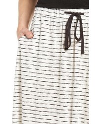 Eileen Fisher Striated Organic Linen Knit Skirt