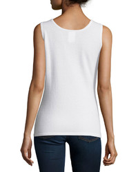 Neiman Marcus Cashmere Collection Modern Cashmere Tank