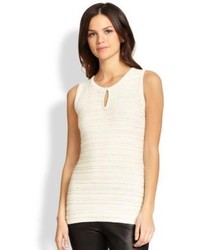 Saks Fifth Avenue Collection Keyhole Knit Shell