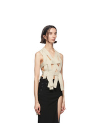 Ann Demeulemeester Off White Knitted Fera Top