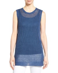 Eileen Fisher Organic Linen Sleeveless Knit Tunic