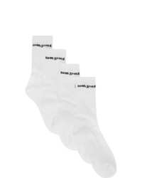 Noon Goons Two Pack White Logo Socks