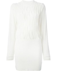 White Knit Sweater Dress