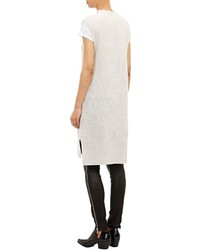 Vince Mixed Knit Sweater Dress Colorless