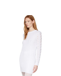 See by Chloe White Lace Sweater Dress