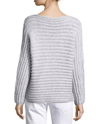 Calvin Klein Collection Chunky Knit Boat Neck Sweater