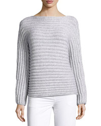 Calvin Klein Collection Chunky Knit Boat Neck Sweater
