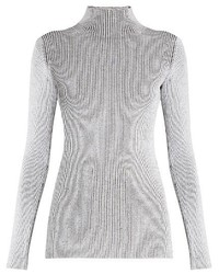 Proenza Schouler High Neck Ribbed Knit Sweater