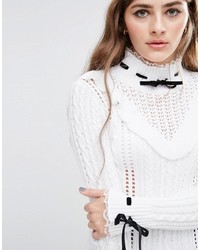 Asos Sweater In Ruffle Cable