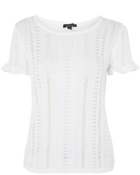 Topshop Stitchy Knitted T Shirt