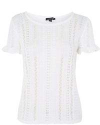 Topshop Stitchy Knitted T Shirt