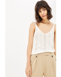 Topshop Stitch Knitted Tie Camisole Top