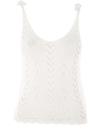 Topshop Stitch Knitted Tie Camisole Top