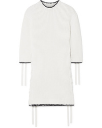 By Malene Birger Lace Up Ribbed Cotton Tunic
