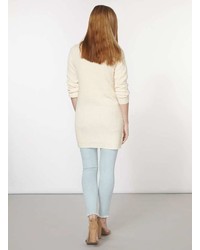 Oyster Button Hem Knitted Tunic