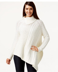Vince Camuto Asymmetrical Cable Knit Poncho Sweater