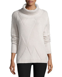 Blithe Knit Turtleneck Sweater Antique White