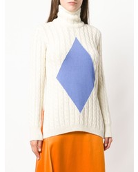 Tory Burch Cable Knit Diamond Sweater, $323  | Lookastic