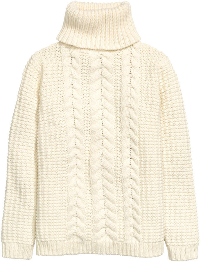 womens white turtleneck sweater