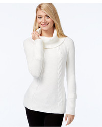 Calvin Klein Cowl Neck Cable Knit Sweater
