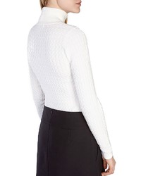 Karen Millen Fine Gauge Cable Knit Sweater