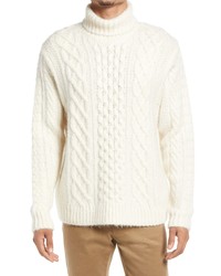 Alex Mill Fisherman Cable Knit Turtleneck Sweater