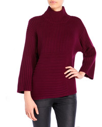 Vince Camuto Mixed Rib Turtleneck Sweater