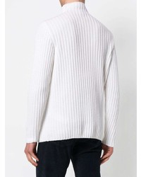 Eleventy Ribbed High Neck Sweater