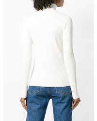 Tory Burch Roll Neck Ribbed Knit Sweater